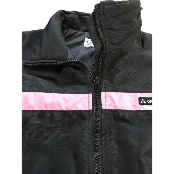 Gerry Black Pink Blue Women’s  Large L Coat Retro Jacket Cyclone Retro Vintage - Picture 2 of 12